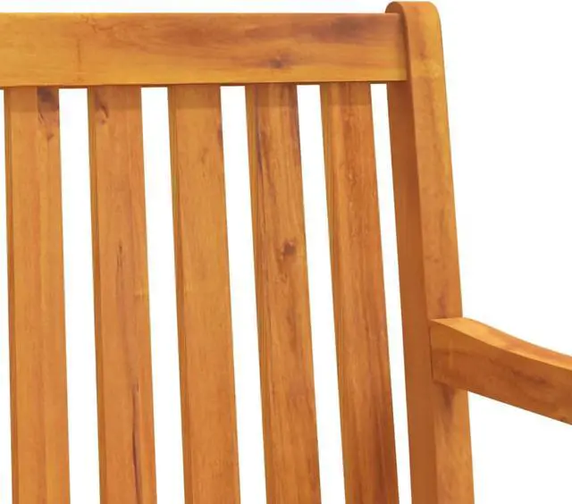 Alt view image 12 of 18 - vidaXL Outdoor Patio Bench Garden Park Bench with Armrests Solid Wood Acacia