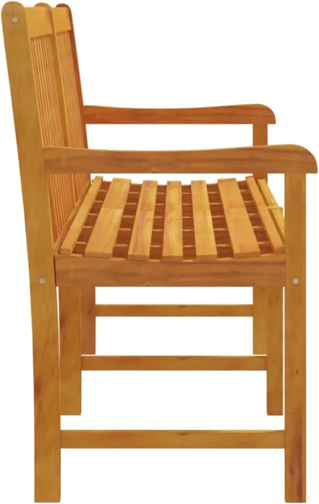 Alt view image 10 of 18 - vidaXL Outdoor Patio Bench Garden Park Bench with Armrests Solid Wood Acacia