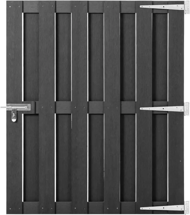 Main image of vidaXL Garden Gate WPC 39.4"x44.1" Gray