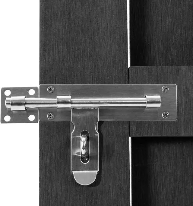 Alt view image 4 of 12 - vidaXL Garden Gate WPC 39.4"x44.1" Gray