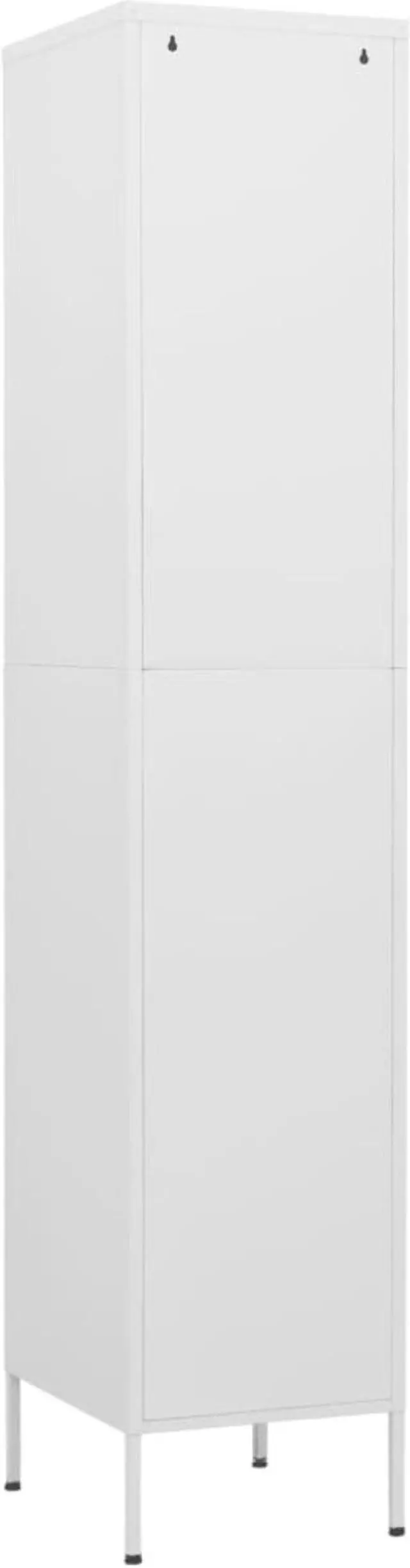 Alt view image 12 of 18 - vidaXL Metal Storage Cabinet Storage Locker Organizer Cabinet White Steel