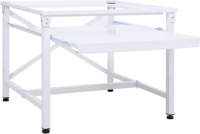 Alt view image 6 of 9 - vidaXL Double Washing and Drying Machine Pedestal White