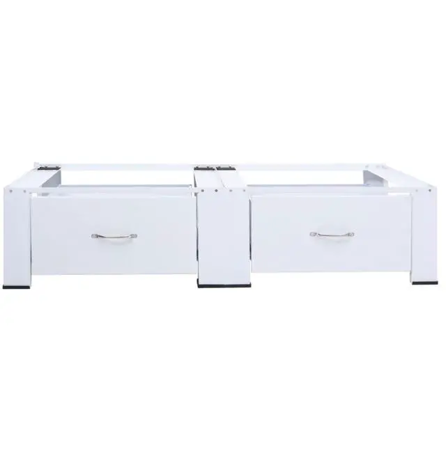 Alt view image 3 of 9 - vidaXL Washing and Drying Machine Pedestal with Pull-out Shelves White