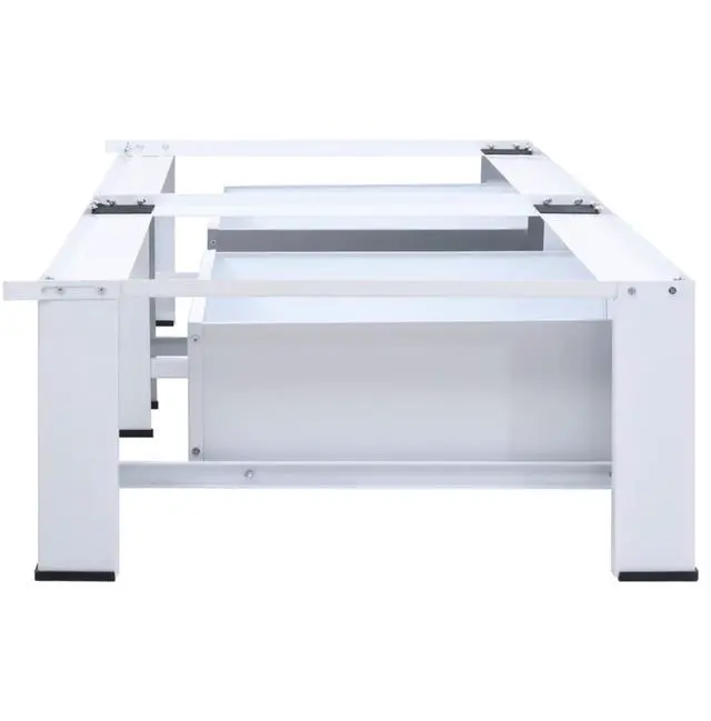 Alt view image 6 of 9 - vidaXL Washing and Drying Machine Pedestal with Pull-out Shelves White