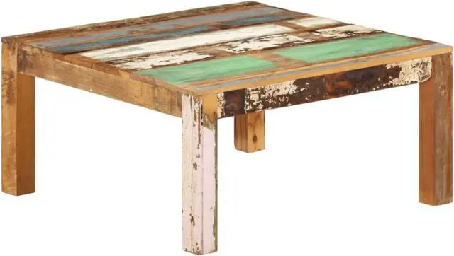 Main image of vidaXL Coffee Table 31.5"x31.5"x15.7" Solid Reclaimed Wood