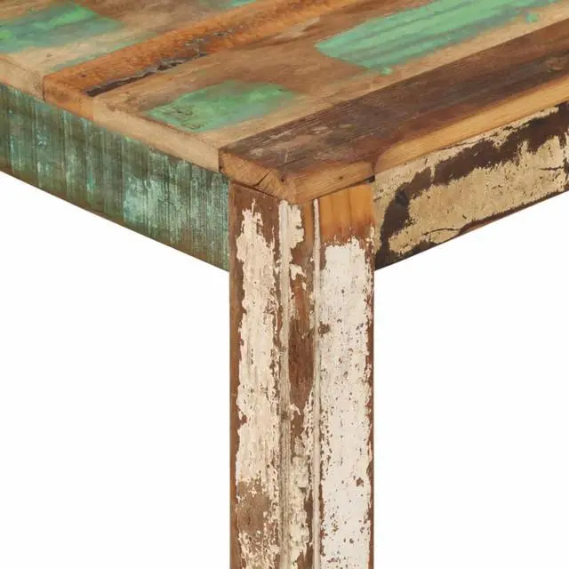Alt view image 4 of 18 - vidaXL Coffee Table 31.5"x31.5"x15.7" Solid Reclaimed Wood