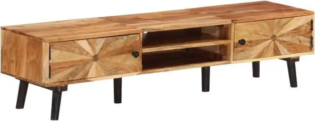 Main image of vidaXL TV Cabinet 57.1"x13.8"x13.8" Solid Acacia Wood