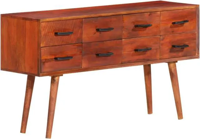 Alt view image 4 of 16 - vidaXL Sideboard 43.3"x11.8"x23.2" Solid Wood Mango