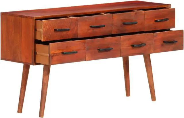 Alt view image 7 of 16 - vidaXL Sideboard 43.3"x11.8"x23.2" Solid Wood Mango