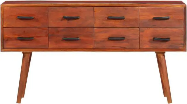 Alt view image 5 of 16 - vidaXL Sideboard 43.3"x11.8"x23.2" Solid Wood Mango