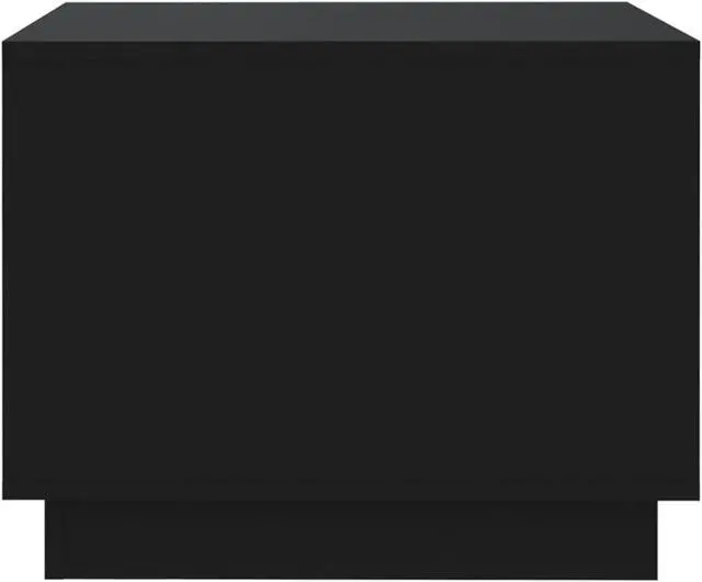 Alt view image 6 of 13 - vidaXL Coffee Table Black 21.7"x21.7"x21.7" Chipboard