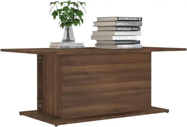 Alt view image 8 of 16 - vidaXL Coffee Table Living Room Accent Sofa End Table Brown Oak Engineered Wood