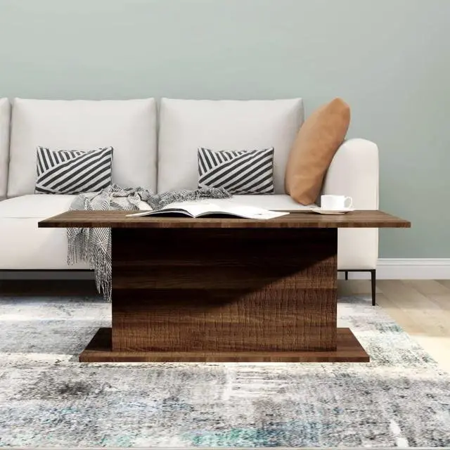 Alt view image 9 of 16 - vidaXL Coffee Table Living Room Accent Sofa End Table Brown Oak Engineered Wood
