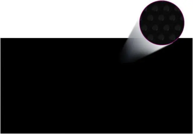 Alt view image 2 of 8 - vidaXL Floating PE Solar Pool Film 157.5"x78.7" Black and Blue
