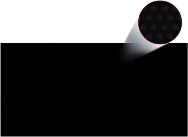 Alt view image 3 of 11 - vidaXL Floating PE Solar Pool Film 383.9"x192.1" Black and Blue
