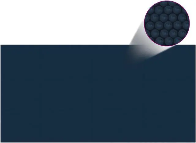 Alt view image 2 of 11 - vidaXL Floating PE Solar Pool Film 383.9"x192.1" Black and Blue