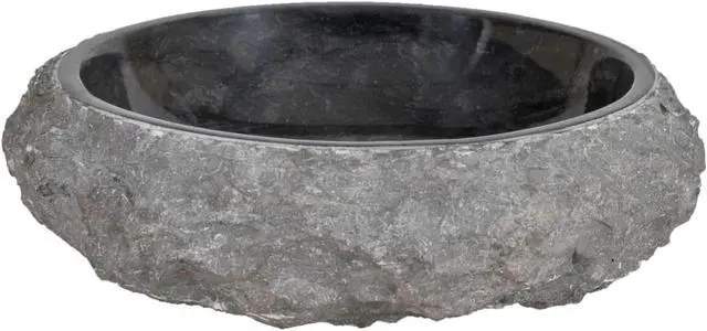 Alt view image 9 of 16 - vidaXL Sink 15.7"x4.7" Marble Black