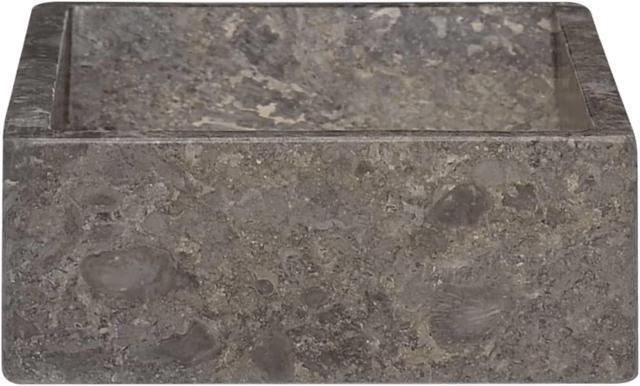 Alt view image 6 of 13 - vidaXL Sink Gray 17.7"x11.8"x4.7" Marble