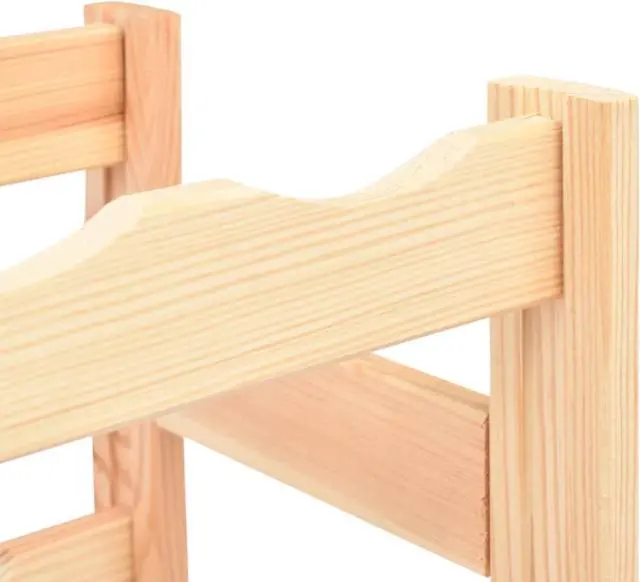 Alt view image 2 of 11 - vidaXL Wine Rack for 16 Bottles Pinewood