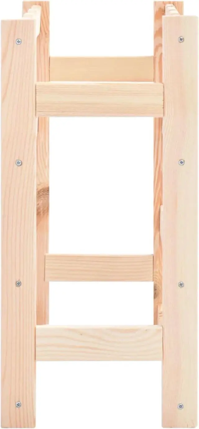 Alt view image 4 of 11 - vidaXL Wine Rack for 16 Bottles Pinewood