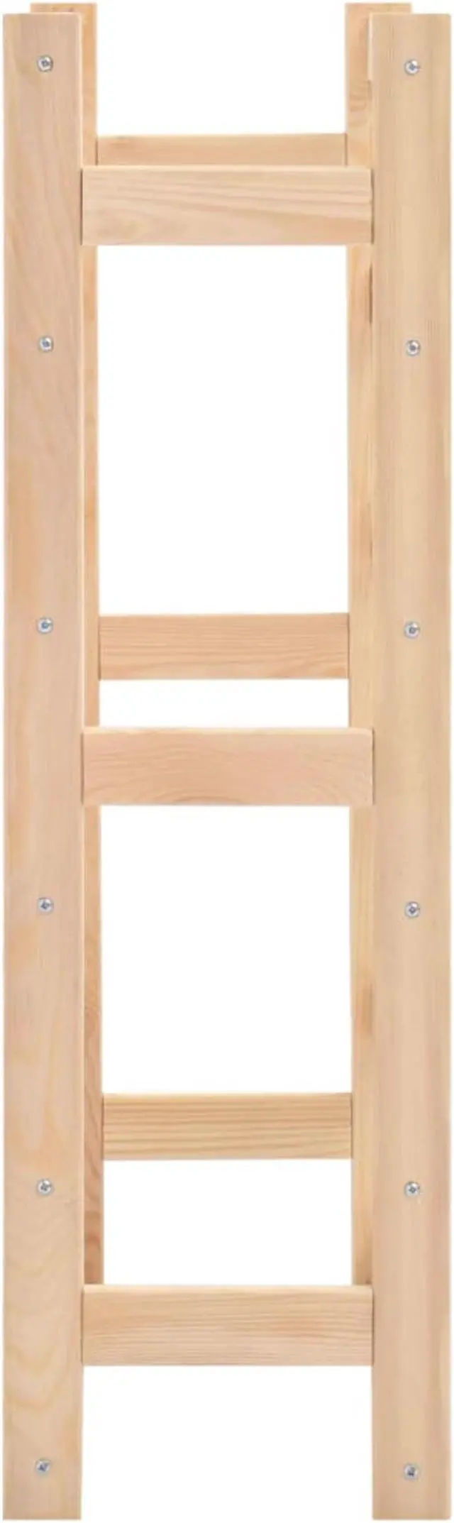 Alt view image 7 of 12 - vidaXL Wine Rack for 30 Bottles Pinewood