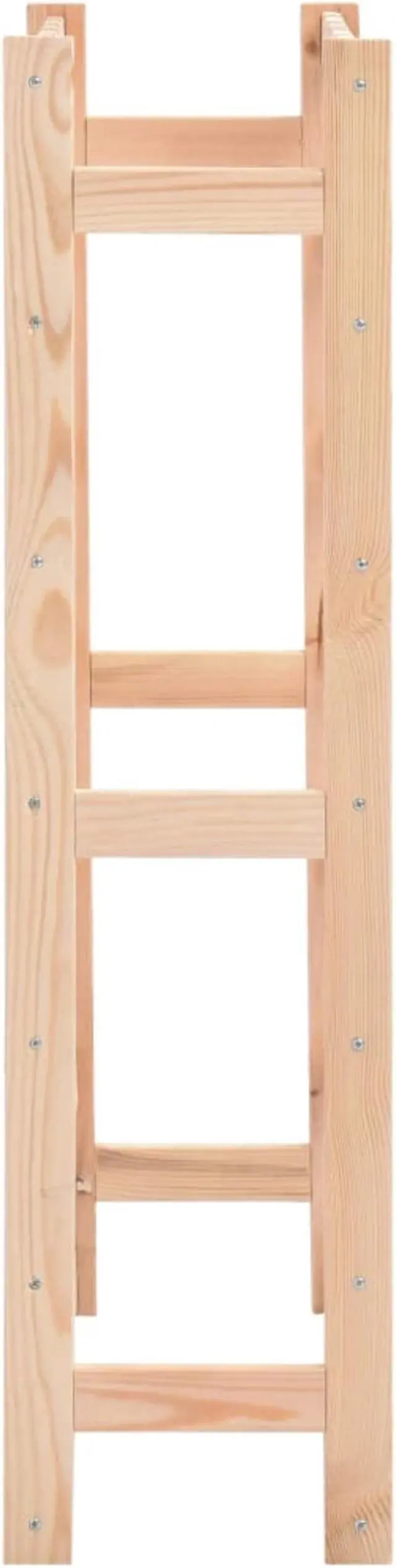 Alt view image 6 of 12 - vidaXL Wine Rack for 42 Bottles Pinewood