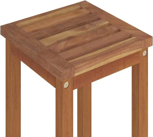 Alt view image 2 of 9 - vidaXL Bar Stools 6 pcs Solid Wood Acacia