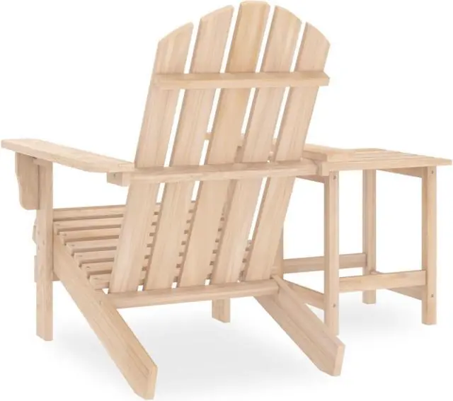 Alt view image 2 of 15 - vidaXL Patio Adirondack Chair with Table Solid Fir Wood