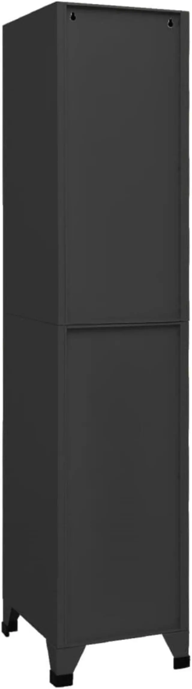 Alt view image 8 of 14 - vidaXL Locker Cabinet Anthracite 15"x17.7"x70.9" Steel