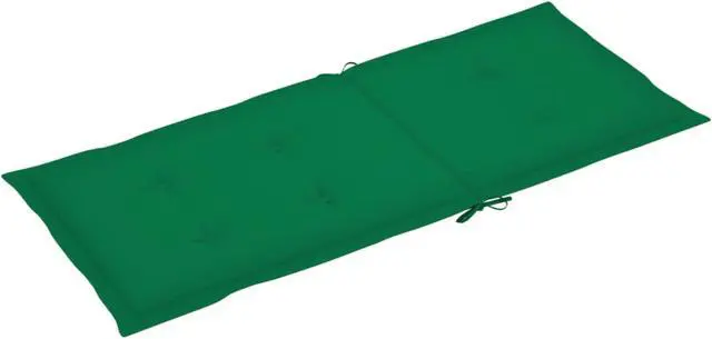 Alt view image 6 of 18 - vidaXL Chair Cushion 2 Pcs Outdoor Garden High Back Chair Cushion Green Fabric