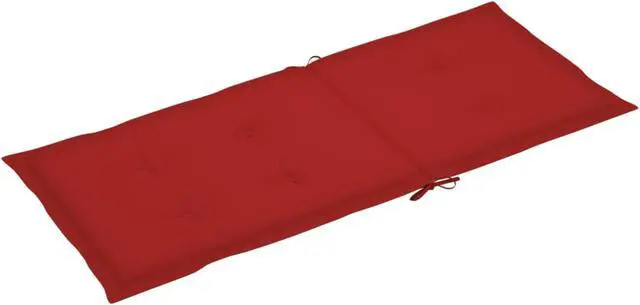 Alt view image 6 of 13 - vidaXL Chair Cushion 4 Pcs Outdoor Garden High Back Chair Cushion Red Fabric