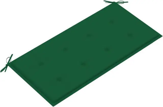 Alt view image 8 of 12 - vidaXL Bench Cushion Water Repellent Garden Seat Cushion Green Oxford Fabric