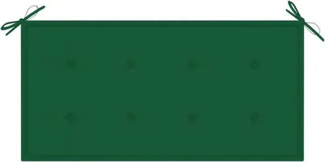 Alt view image 9 of 12 - vidaXL Bench Cushion Water Repellent Garden Seat Cushion Green Oxford Fabric