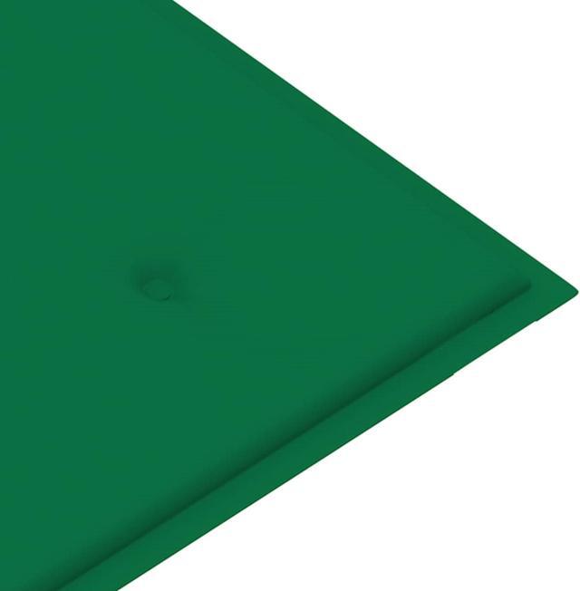 Alt view image 7 of 12 - vidaXL Garden Bench Cushion Green 120x50x4 cm Oxford Fabric