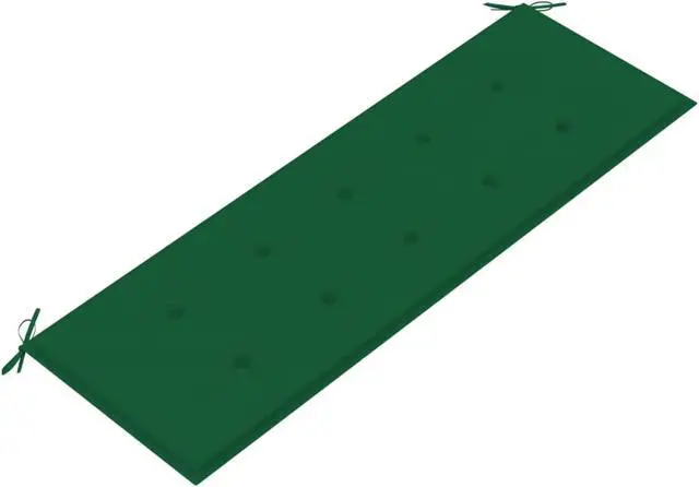 Alt view image 8 of 12 - vidaXL Bench Cushion Water Repellent Garden Seat Cushion Green Oxford Fabric