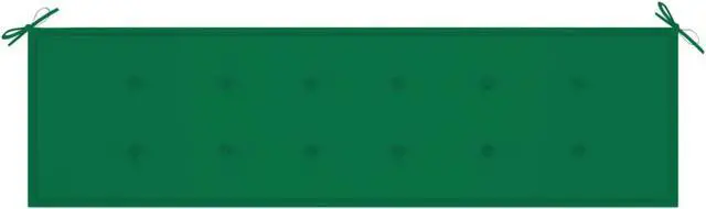 Alt view image 9 of 12 - vidaXL Bench Cushion Water Repellent Garden Seat Cushion Green Oxford Fabric