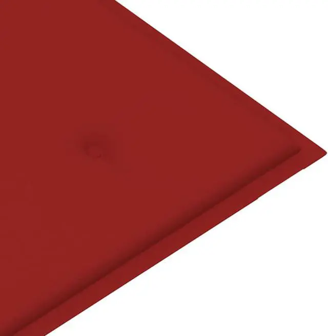 Alt view image 7 of 12 - vidaXL Bench Cushion Water Repellent Garden Seat Cushion Red Oxford Fabric