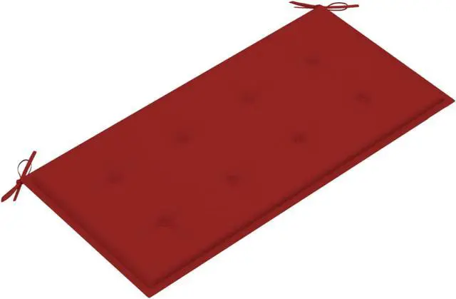 Alt view image 8 of 12 - vidaXL Bench Cushion Water Repellent Garden Seat Cushion Red Oxford Fabric