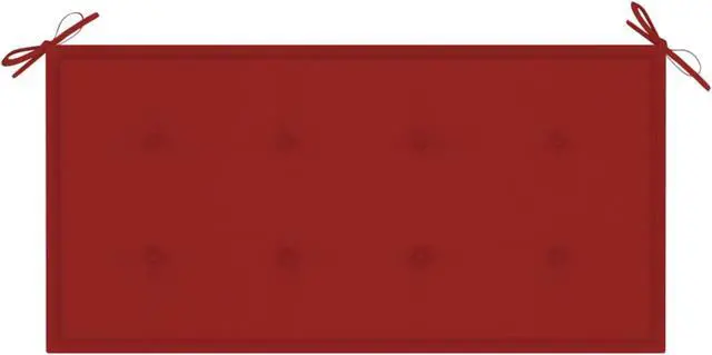 Alt view image 9 of 12 - vidaXL Bench Cushion Water Repellent Garden Seat Cushion Red Oxford Fabric