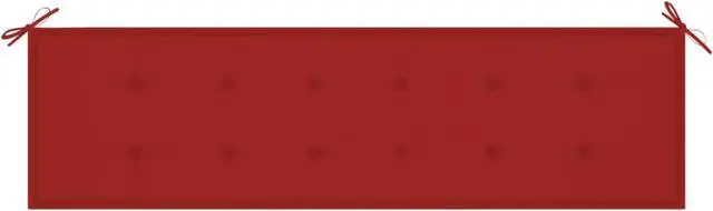 Alt view image 9 of 12 - vidaXL Bench Cushion Water Repellent Garden Seat Cushion Red Oxford Fabric