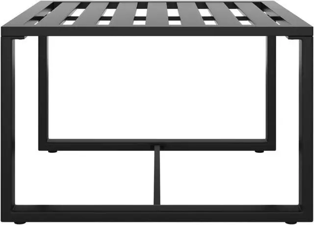 Alt view image 3 of 12 - vidaXL Coffee Table Aluminum Anthracite