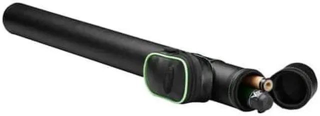 Main image of Casemaster Q-Vault Supreme Black with Green Trim Cue Case