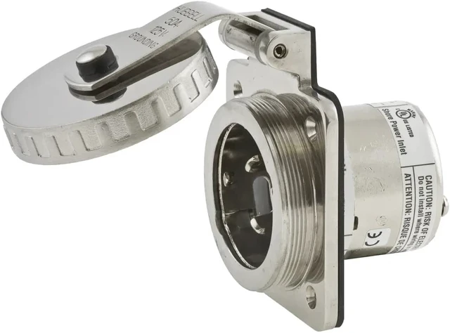 Alt view image 2 of 3 - HBL503SS Hubbell HBL503SS Inlet Round 50A 125V