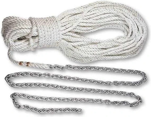 Alt view image 4 of 6 - POWERWINCH 150' OF 1/2" ROPE 10' OF 1/4" HT CHAIN RODE