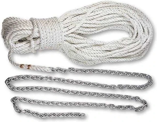 Alt view image 4 of 4 - POWERWINCH 250' OF 5/8" ROPE 20' OF 5/16" HT CHAIN RODE