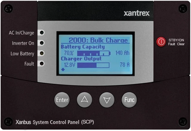 Alt view image 3 of 5 - XANTREX XANBUS SYSTEM CONTROL PANEL / NO CABLE 809-0921