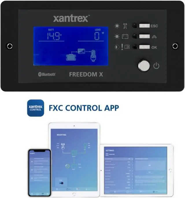 Alt view image 12 of 14 - XANTREX FREEDOM X & XC REMOTE PANEL WITH BLUETOOTH AND 25'