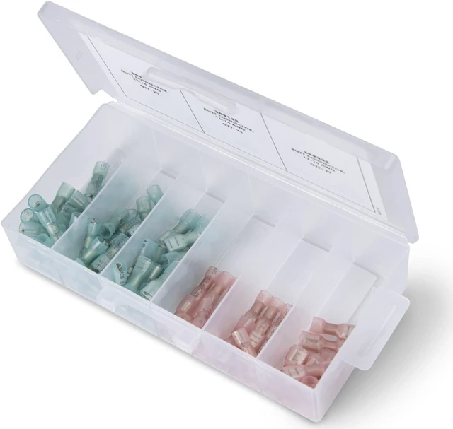 Alt view image 5 of 6 - Ancor Heat Shrink Universal Speaker Connector Kit f/22-18/16-14 - Assorted 90 Piece