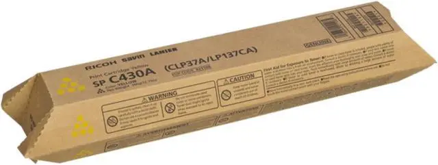 Alt view image 3 of 3 - Ricoh Spc430a Original Laser Toner Cartridge Yellow 821302