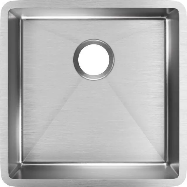 Alt view image 3 of 4 - Elkay Crosstown Stainless Steel 18-1/2" x 18-1/2" x 9", Single Bowl Undermount Sink